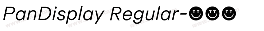 PanDisplay Regular字体转换